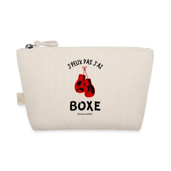J'peux pas j'ai boxe #boxe addict - Trousse biologique - nature - Devant