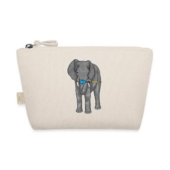 Elefant Dart Dartpfeil - Bio-Täschchen - Natur - Vorne