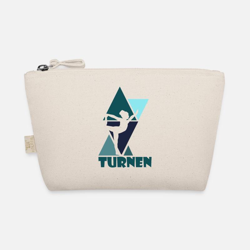 Turnen, Bodenturnen Mädchen - Bio-Täschchen - Natur