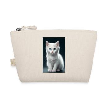 White kitten - Organic Pouch - nature - Front