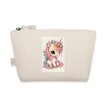 Bébé licorne en fleur - Trousse biologique - nature - Devant