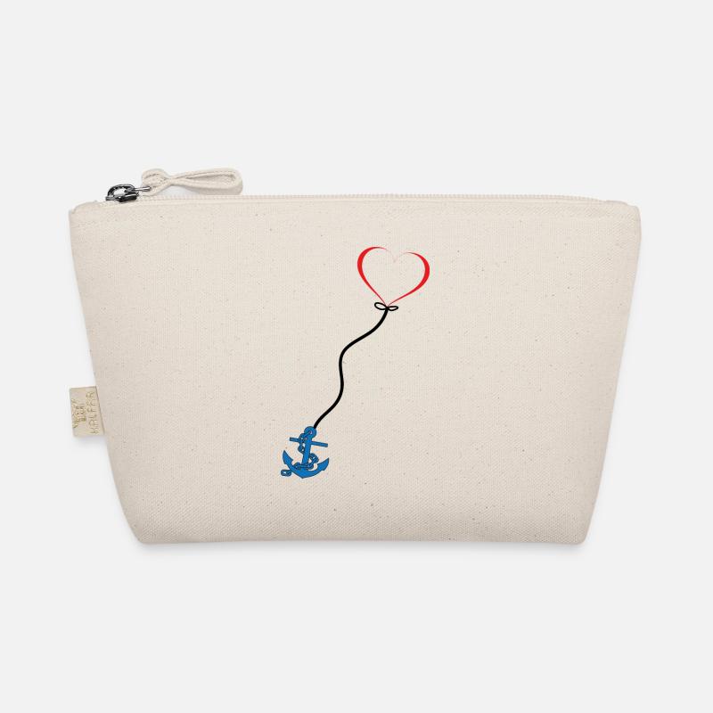 Anker mit Herz Bio-Täschchen