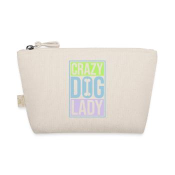 crazy dog lady quote - Organic Pouch - nature - Front