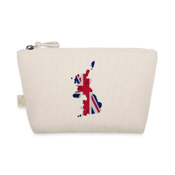 Drapeau du Royaume-Uni en forme de pays - Trousse biologique - nature - Devant