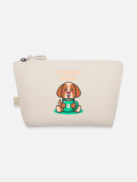 I will never be introverted shy person us - Organic Pouch - nature - Front