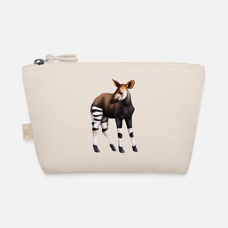 Süßes Okapi - Bio-Täschchen - Natur