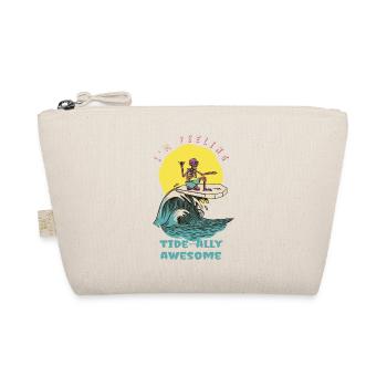 I'm Feeling Tide-Ally Awesome Funny Retro Surfer - Bio-Täschchen - Natur - Vorne