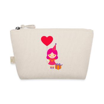 Pregnancy Baby shower Babyshower Boy Girl - Organic Pouch - nature - Front
