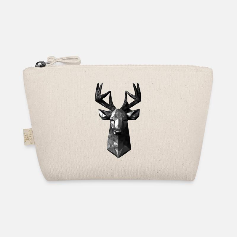 Polygon Design Hirsch Tierkopf Bio-Täschchen