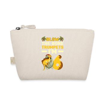 Dinosaur Children's Birthday - Organic Pouch - nature - Front