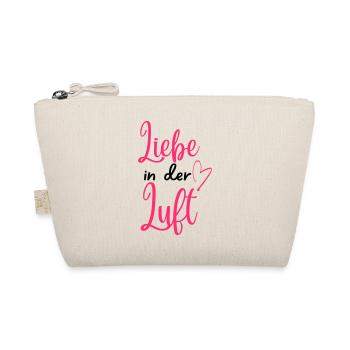 "Liebe in der Luft" Valentinstagsdesign für Paare - Bio-Täschchen - Natur - Vorne