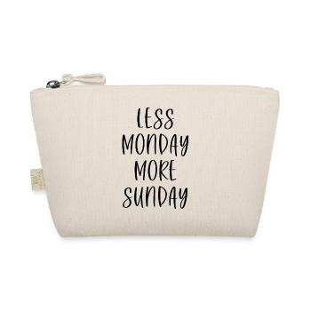 Less Monday More Sunday - Bio-Täschchen - Natur - Vorne