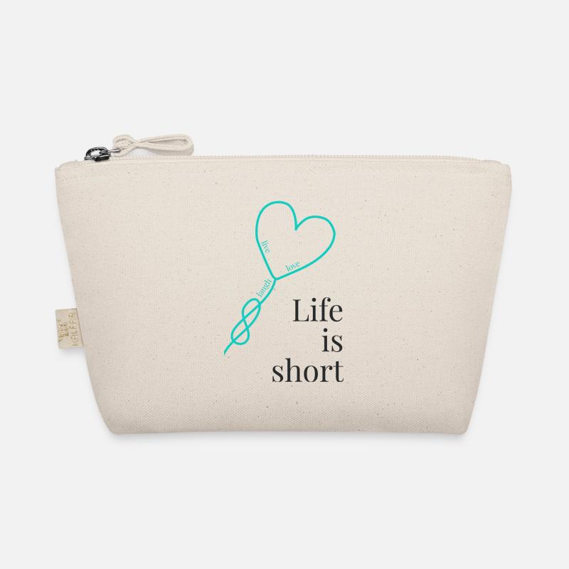 Life is short - Bio-Täschchen - Natur