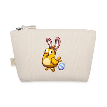 Mignon petit poussin de Pâques avec des oreilles de lapin - Trousse biologique - nature - Devant