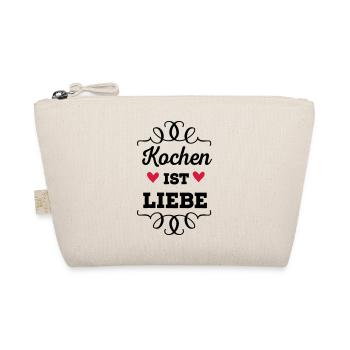 Kochen ist Liebe - Bio-Täschchen - Natur - Vorne