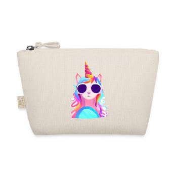 Unicorn Einhorn Fabeltier Einhörner Mädchen - Bio-Täschchen - Natur - Vorne