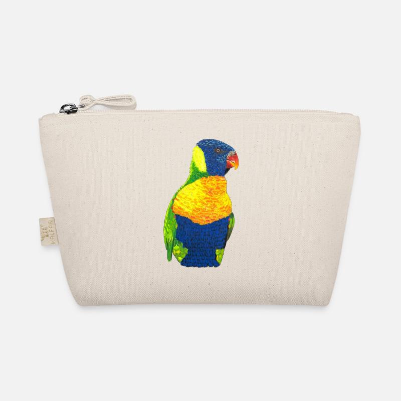 Regenbogenloris Allfarblori bunter Papagei Vogel - Bio-Täschchen - Natur