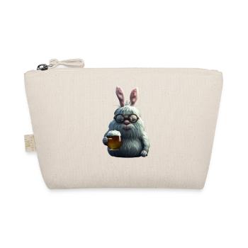 Drôle de lapin de Pâques avec bière - Trousse biologique - nature - Devant
