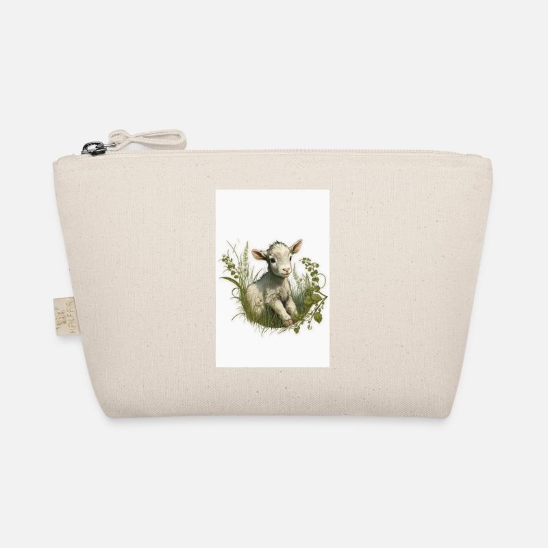 Baby goat in gras Little lamp for Easter Bio-Täschchen