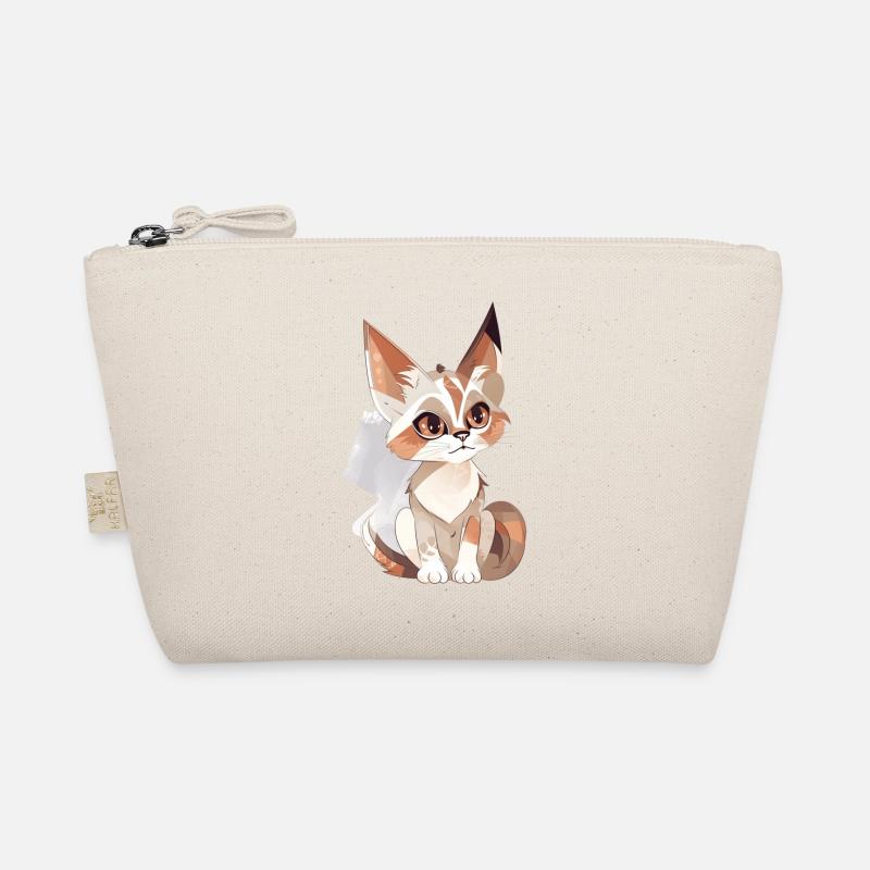Cute cat - Organic Pouch - nature