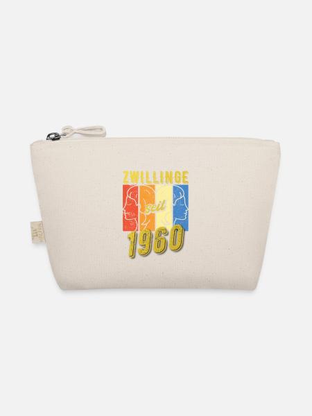 Zwillinge Sternzeichen 1960 Geschenk - Bio-Täschchen - Natur