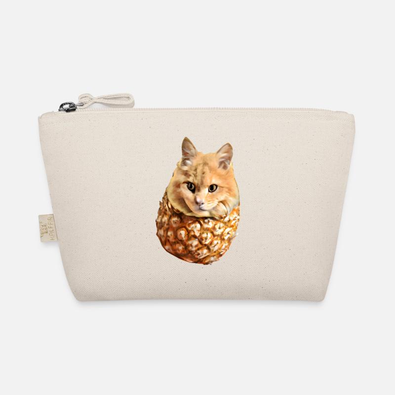 Kawaii Ananas-Katze Bio-Täschchen