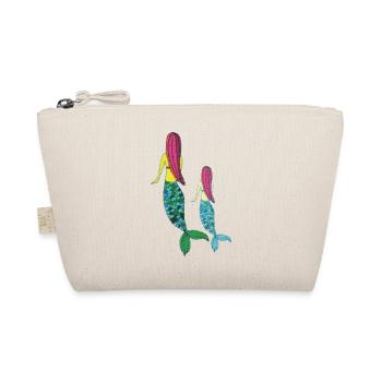 Sea Junior Grey Mother Daughter - Organic Pouch - nature - Front