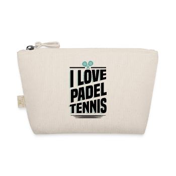 Padel Tennis Paddel Padelball Padeln Padeltennis - Bio-Täschchen - Natur - Vorne