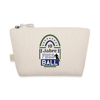 Fussball Jubiläum 10 Jahre Trainer Spieler Verein - Bio-Täschchen - Natur - Vorne