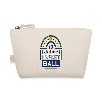 Basketball Jubiläum 10 Jahre Trainer Spieler Sport - Bio-Täschchen - Natur - Vorne