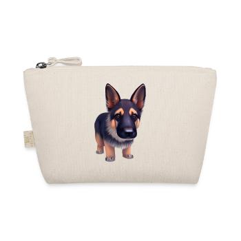 Dog Owner German Shepherd Puppy - Organic Pouch - nature - Front