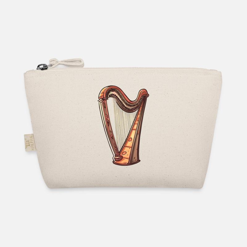 Harp in comic style Organic Pouch