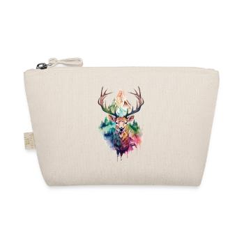 Deer Deer Antler Animal Nature Forest Wilderness Mountains - Organic Pouch - nature - Front