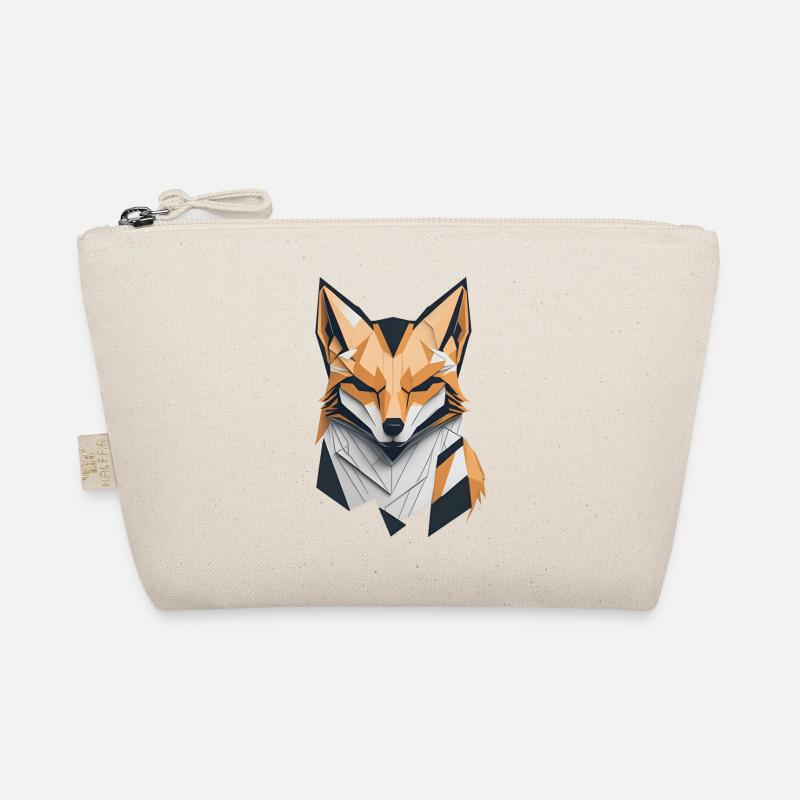 Modern Shaped Fox Head Organic Pouch