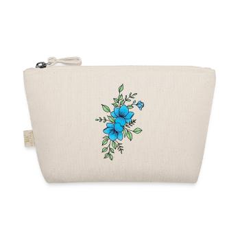 Fleur bleu et noir - Trousse biologique - nature - Devant