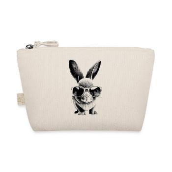 Bunny Hero avec lunettes de soleil - Trousse biologique - nature - Devant