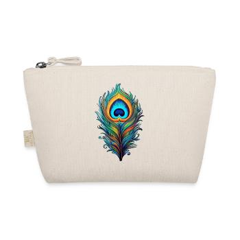 Mystical peacock feather - Organic Pouch - nature - Front
