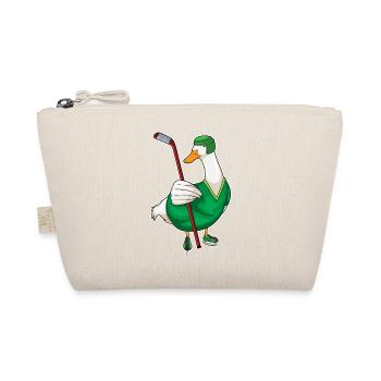 Ente Eishockey Eishockeyschläger - Bio-Täschchen - Natur - Vorne