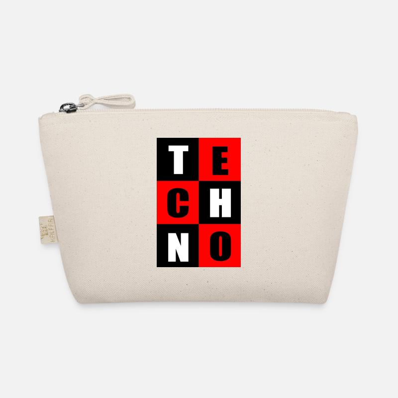 Rouge techno et noir Trousse biologique