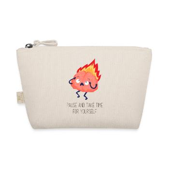 Quote Hive, t-shirt design, brain - Organic Pouch - nature - Front