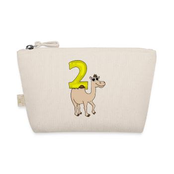 2 birthday 2 years old with animal motif - two - Organic Pouch - nature - Front