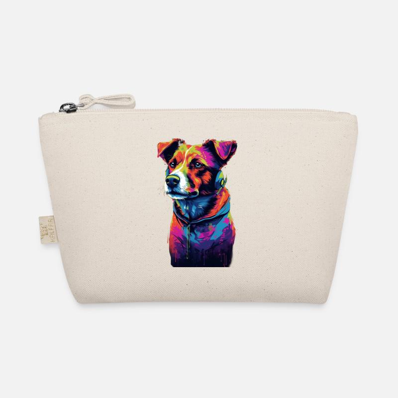 Jack Russell Terrier 80s Synthwave Cadeau Trousse biologique