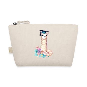 Bachelor Alpaca Studies Graduate School Leaving Certificate - Organic Pouch - nature - Front