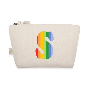 Letter S Rainbow - Organic Pouch - nature - Front