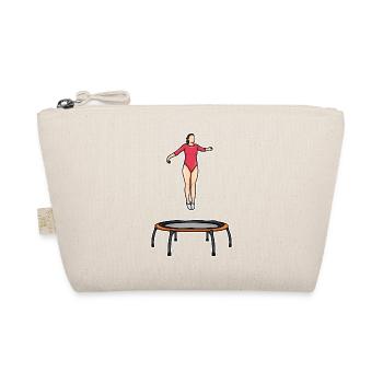Trampoline Girl - Organic Pouch - nature - Front