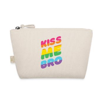 Mois de la fierté LGBTQ - Kiss Me Bro - Trousse biologique - nature - Devant