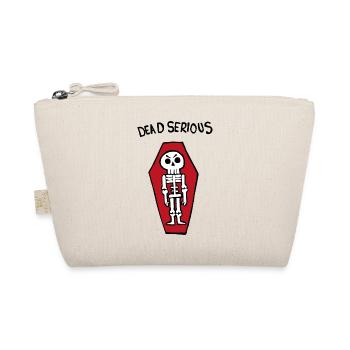 Dead Serious Skeleton In A Coffin - Organic Pouch - nature - Front