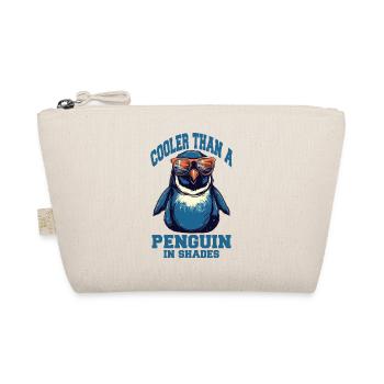 Cooler Pinguin mit Sonnenbrille - Bio-Täschchen - Natur - Vorne
