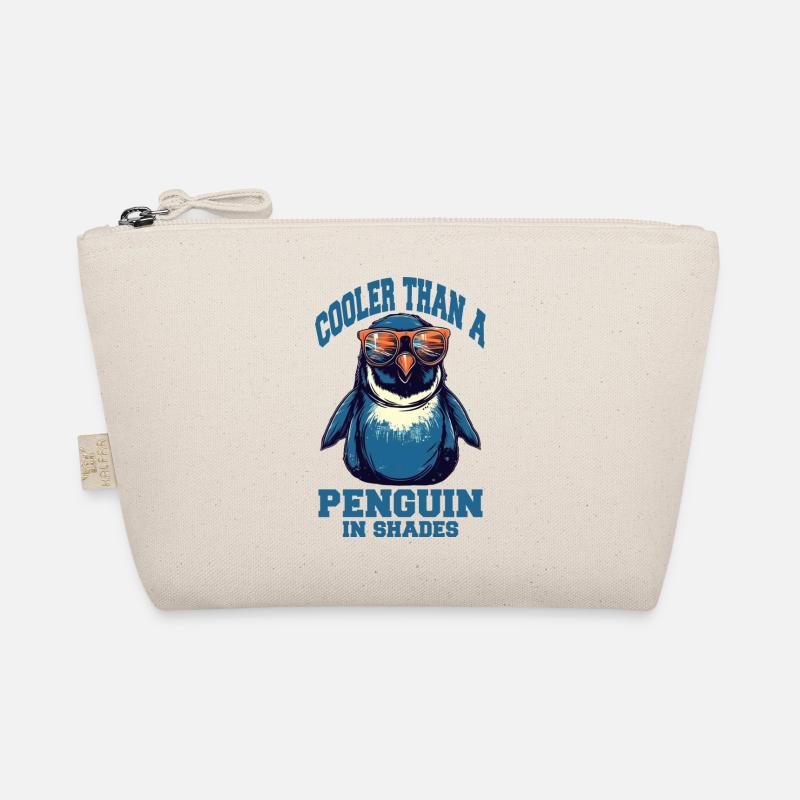 Pingouin cool avec des lunettes de soleil Trousse biologique