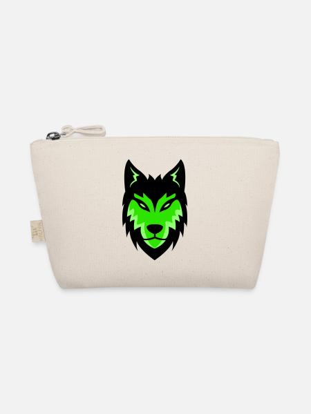 wolf - Bio-Täschchen - Natur - Vorne